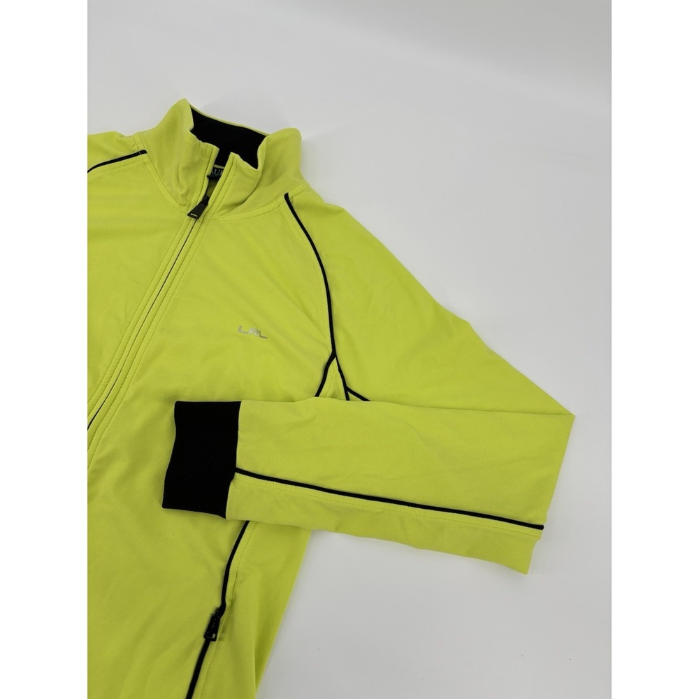Ralph Lauren Jacket Womens Medium M Lime Neon Green Full Zip Track LRL